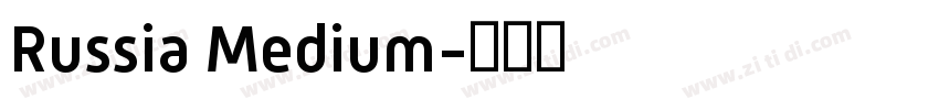 Russia Medium字体转换
